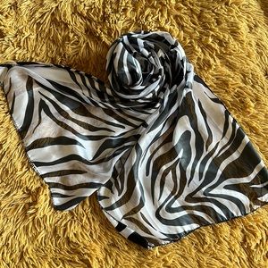 VTG zebra print scarf